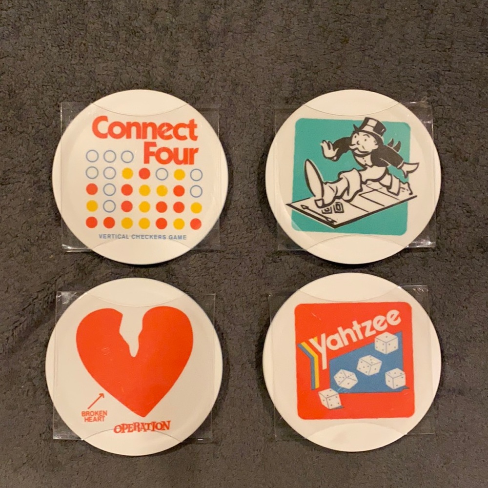 Set of 4 Coasters - Board Game Theme